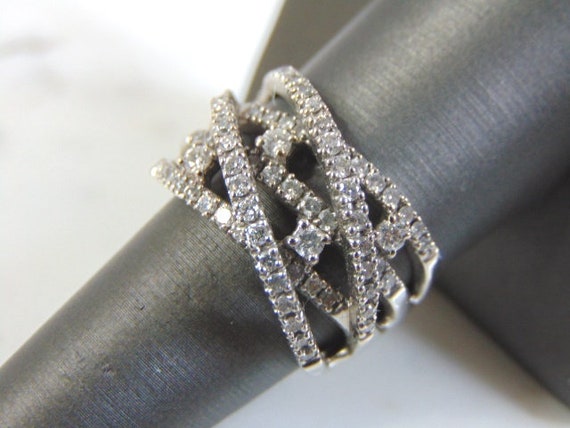 Womens Vintage Estate 14K Gold Diamond Ring, 8.6g… - image 1