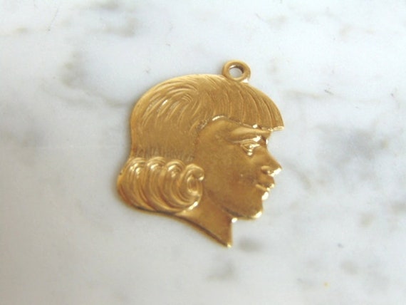 Vintage Brass Silhouette Charms Vintage Brass Silhouette Charms