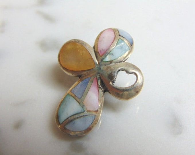 Womens Vintage Estate Sterling Silver Cross Pendant 5.1g E4607