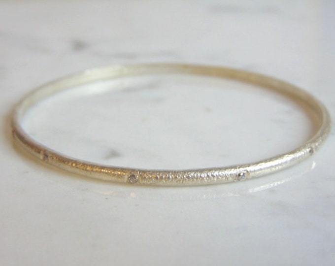 Womens Vintage Estate Sterling Silver Cz Bracelet 9.7g E5589