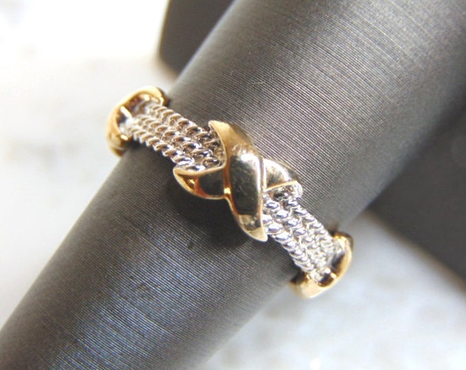 Womens Vintage Estate Sterling Silver Modernist Ring 4.2g E4633