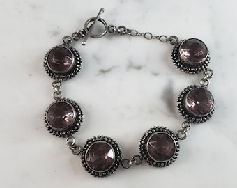Womens Vintage Estate Sterling Silver Modernist Bracelet 28.3g E6470