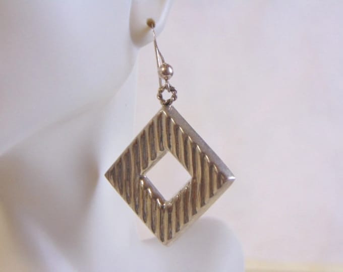 Womens Vintage Estate Sterling Silver Earrings 11g E4024