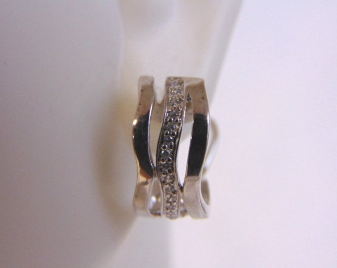Womens Vintage Estate Sterling Silver Earrings 3.2g E4567