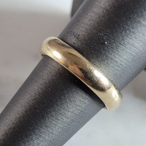 Womens Vintage Estate 14k Yellow Gold Wedding Band Ring 5.3g E7012