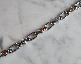 Womens Estate Sterling Silver Modernist Bracelet 17.2g E7767