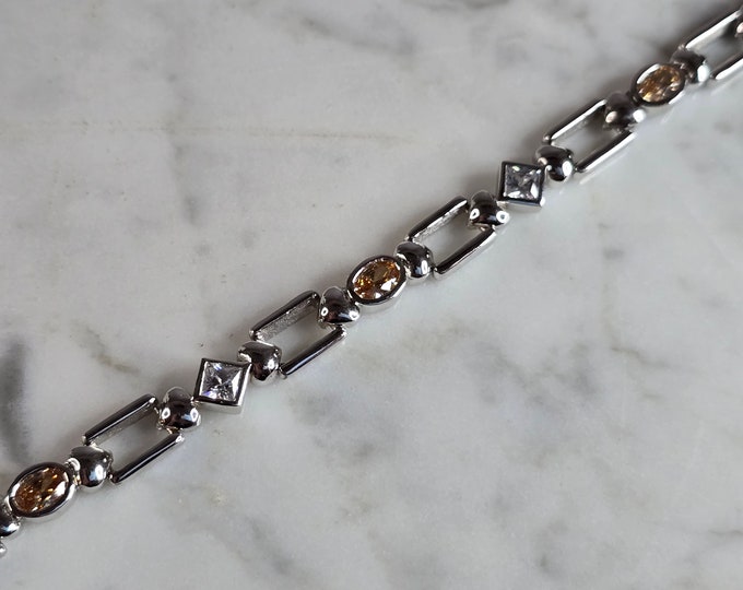 Womens Estate Sterling Silver Modernist Bracelet 17.2g E7767