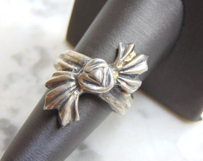 Womens Vintage Estate Sterling Silver Ring 10g E4793