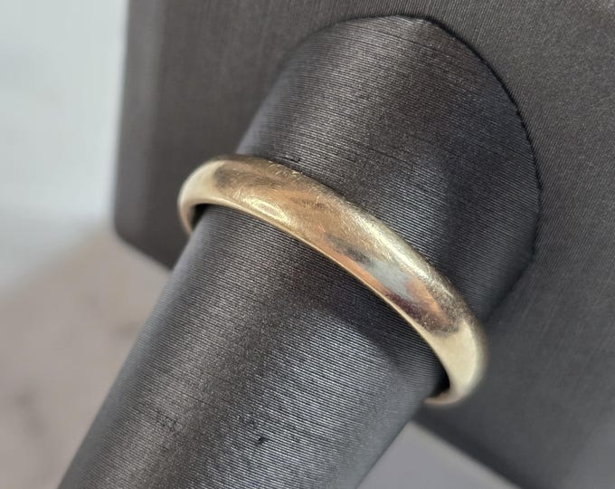 Mens Vintage Estate 10k Yellow Gold Tessler Weiss Wedding Band Ring 5.2g #E7424