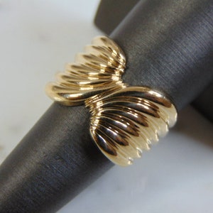 Womens Vintage Estate 14K Yellow Gold Band Ring 9.3g E5558