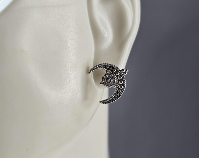 Pr Womens Vintage Sterling Silver Judith Ripka Moon Earrings 2.0g E5549