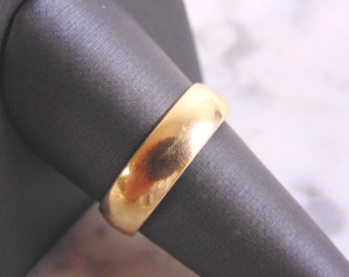 Vintage Estate 14K Yellow Gold Band Wedding Ring 6.6g E4016