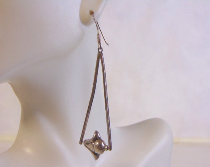 Womens Vintage Estate .925 Sterling Silver Dangle Earrings 5.9g #E4238