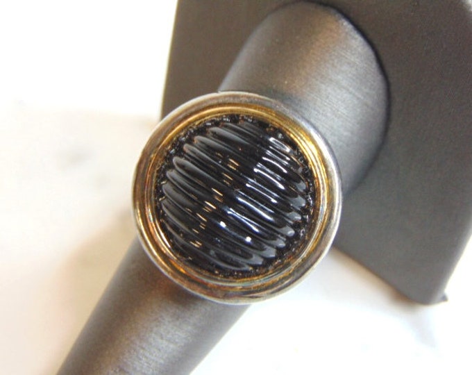 Womens Vintage Estate Sterling Silver Modernist Ring 15.5g E5197