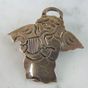 Womens Vintage Sterling Silver Cupid Brooch 7.7g E2231