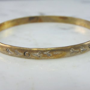 Womens Vintage Estate Sterling Silver Modernist Bracelet 15g E2294