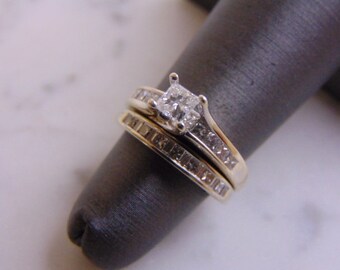 Women's Vintage Estate 14K White Gold Diamond Ring, 4.7g E2534