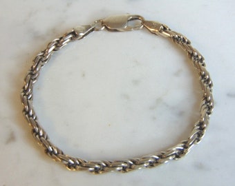 Womens Vintage Estate Sterling Silver Bracelet 11.5g E5633