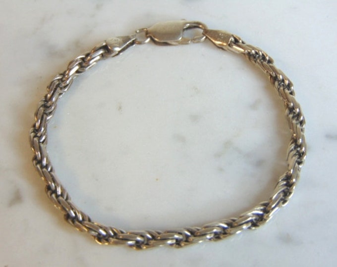 Womens Vintage Estate Sterling Silver Bracelet 11.5g E5633