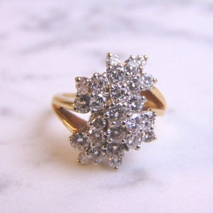 Exquisite Womens Vintage Estate 14K Gold 2.95ct Diamond Ring 6.9g E910 image 5