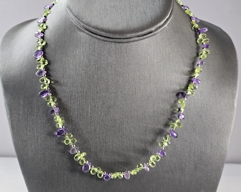 Womens Vintage Estate Sterling Silver Beaded Necklace 14.0g E4057