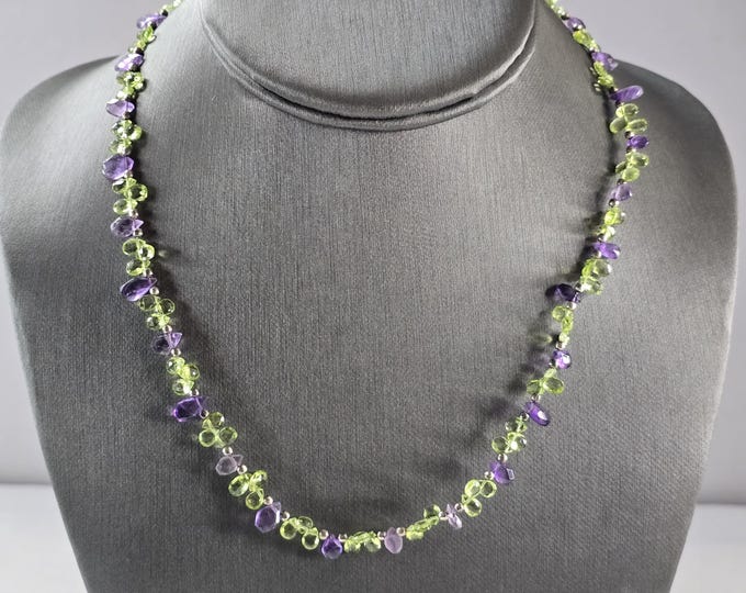 Womens Vintage Estate Sterling Silver Beaded Necklace 14.0g E4057