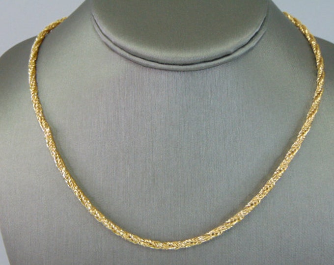 Womens Vintage Estate 14K Yellow Gold Necklace 17.4g #E2077