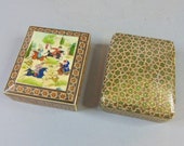 Vintage Decorative Middle Eastern Khatam Marquetry Inlay Boxes
