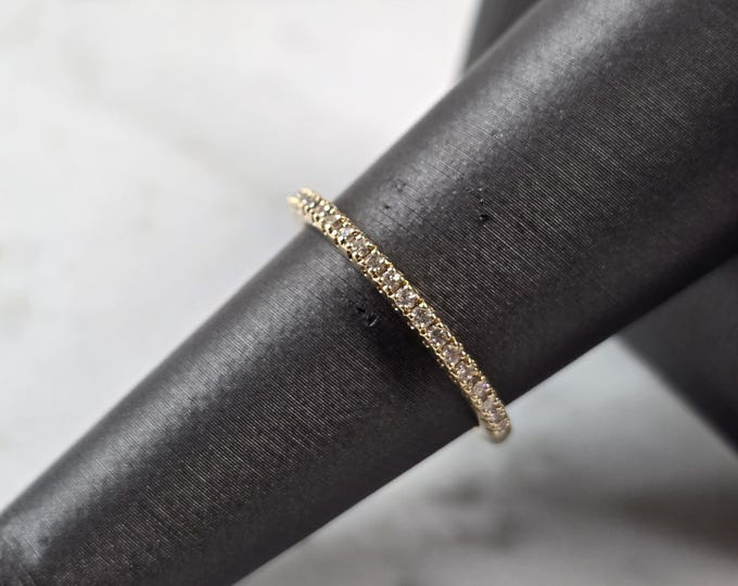 Womens Vintage Estate 14K Yellow Gold Reverie Lab Diamond Ring 1.9g #E5735