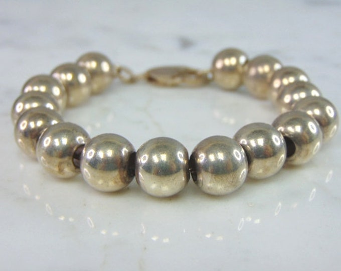 Womens Vintage Estate Sterling Silver Modernist Bracelet 33.2g E2322