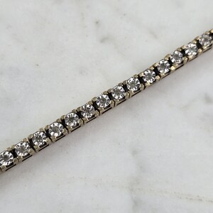Damen Vintage Gut 10k Gold Diamant Tennis Armband 11.6g E980 Bild 3