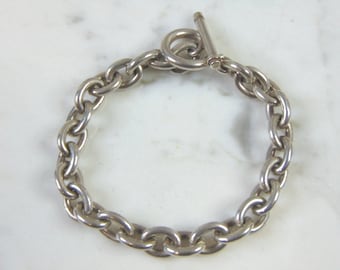 Womens Vintage Estate Sterling Silver Bracelet 30.2g E2694