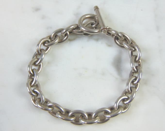 Womens Vintage Estate Sterling Silver Bracelet 30.2g E2694