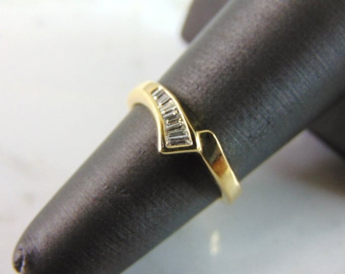Womens Vintage Estate 14k Gold Diamond Ring 2.9g E3361