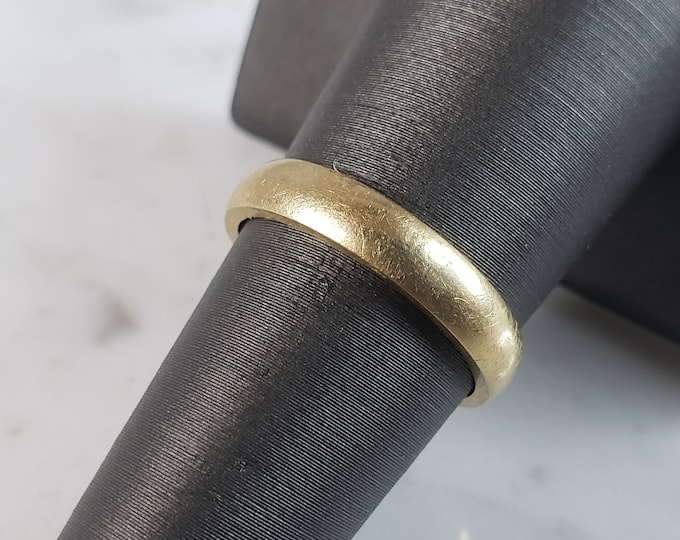 Womens Vintage Estate 14k Yellow Gold Artcarved Wedding Band Ring 3.8g #E2811