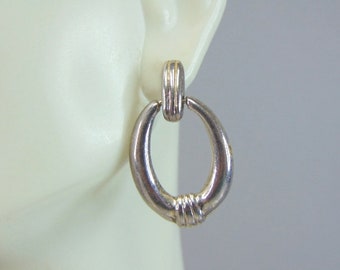Womens Vintage Estate Sterling Silver Dangle Earrings 6.3g E5906