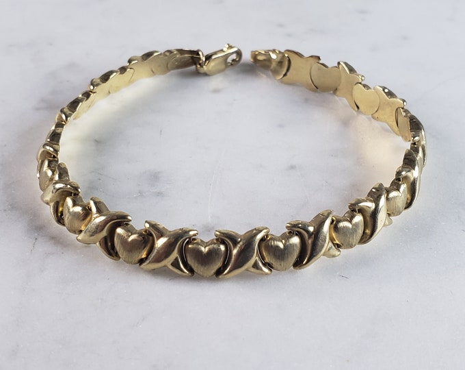 Womens Vintage Estate 14K Yellow Gold Love Bracelet, 6.0g E2921