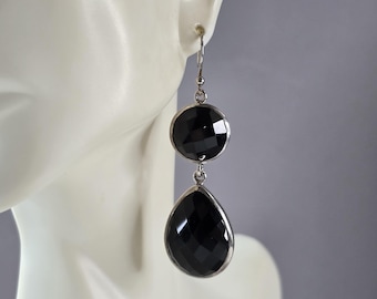 Womens Vintage Estate Sterling Silver Modernist Earrings 18.3g E3006