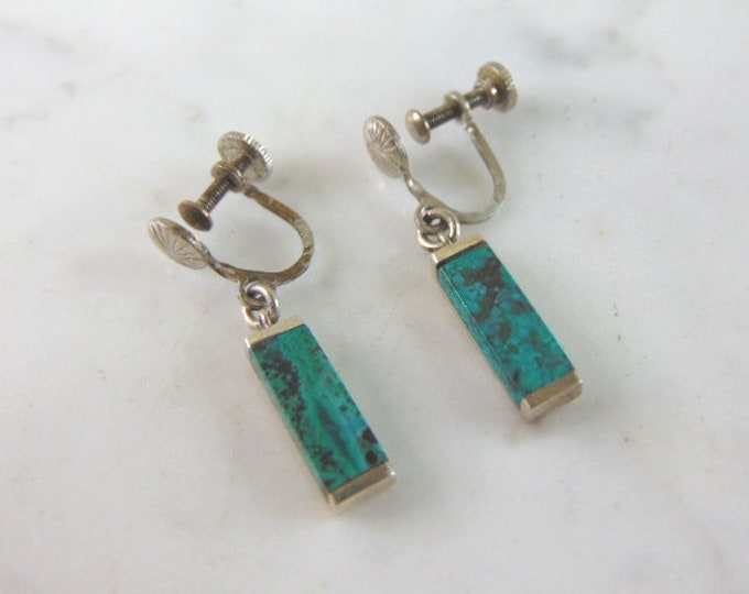 Womens Vintage Estate Sterling Silver Clamp-On Earrings 5g E1929