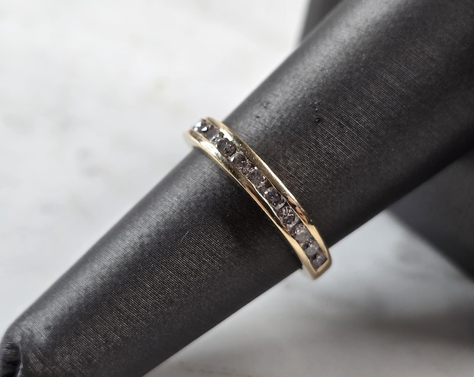 Womens Vintage Estate 14k Gold Magic Glo Diamond Ring 3.0g #E5754