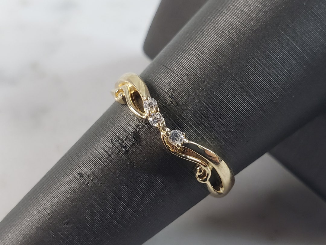 Womens Vintage Estate 14k Yellow Gold Diamond Ring 2.5g E2911 - Etsy