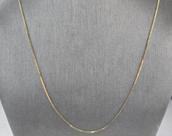 Womens Vintage Estate 14K Yellow Gold Necklace 2.1g E6846