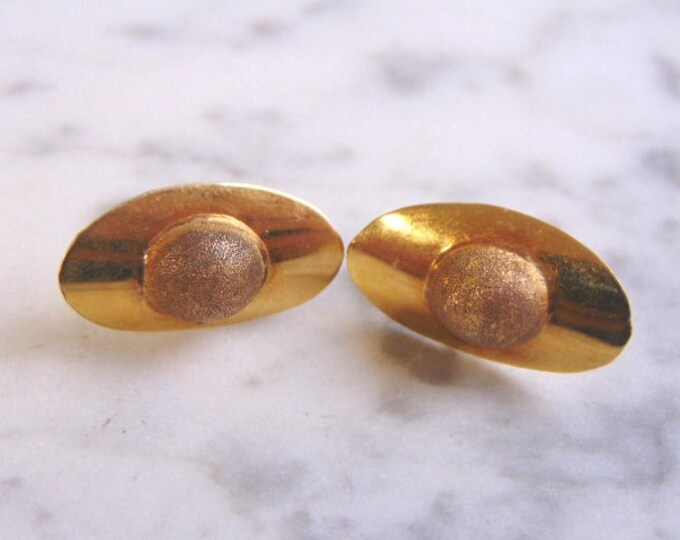 Womens Vintage Estate Pair of 18k Gold Stick Earrings 4.6g #E2200
