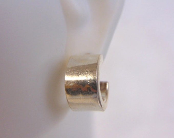 Womens Vintage Estate Sterling Silver Open Hoop Stick Earrings 3.9g E4458