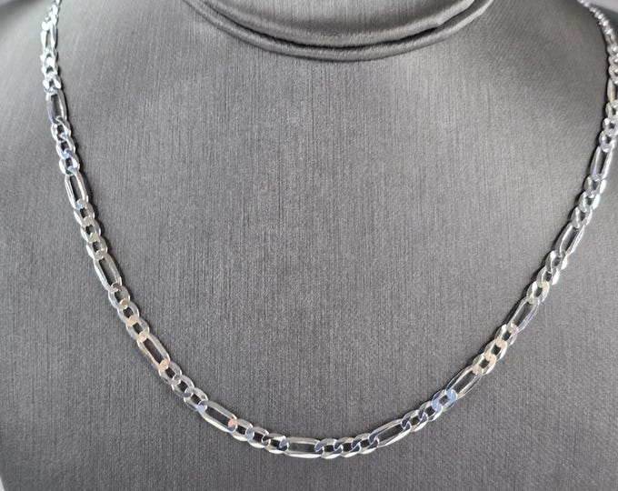 Mens Sterling Silver Chain Link Necklace 11.2g E3194
