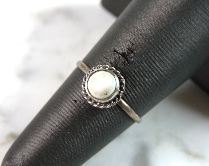 Womens Vintage Estate Sterling Silver Modernist Ring 0.9g E6346