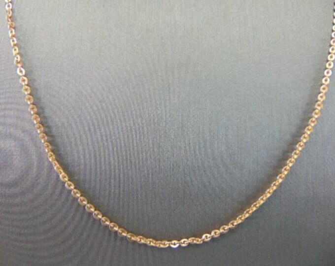 Womens Vintage Estate Fine 18K Rose Gold Necklace 9.2g E964