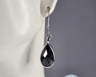 Womens Vintage Estate Sterling Silver Modernist Earrings 7.7g E7662