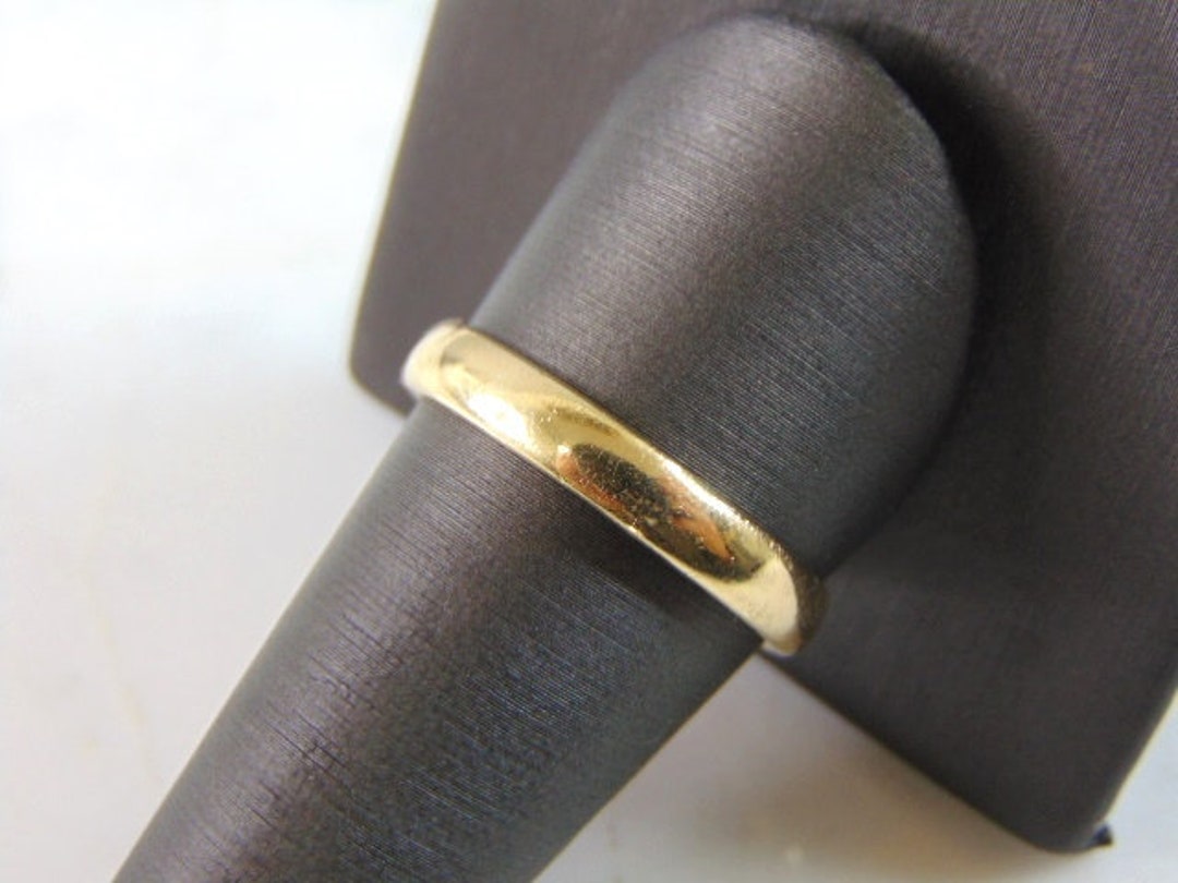 Mens Vintage Estate 14K Yellow Gold Band Wedding Ring 3.9g E2351 - Etsy