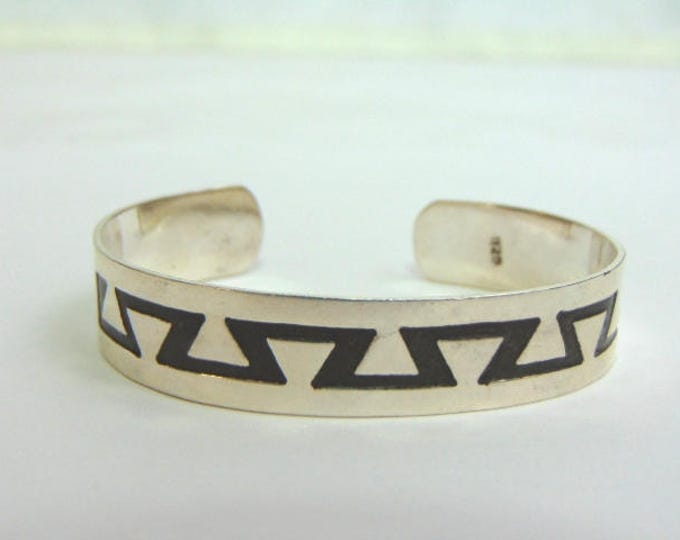 Estate Sterling Silver Cuff Bracelet 25.6g E3485